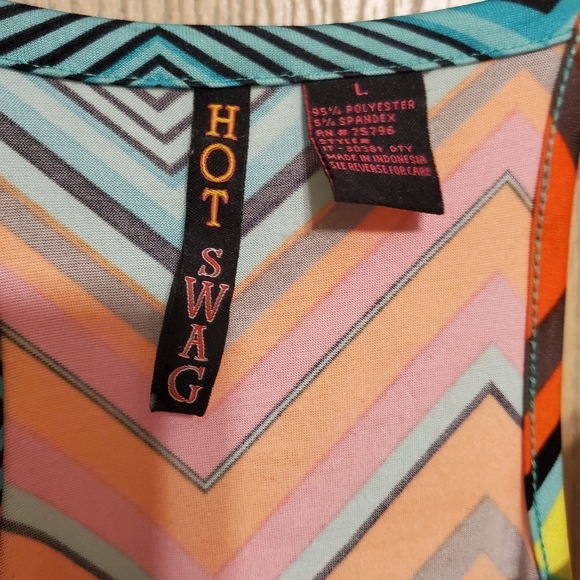 Multi Colored Strip Maxi Dress - Picture 3 of 3